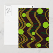 Goud-gouden hond briefkaart (Voorkant / Achterkant)