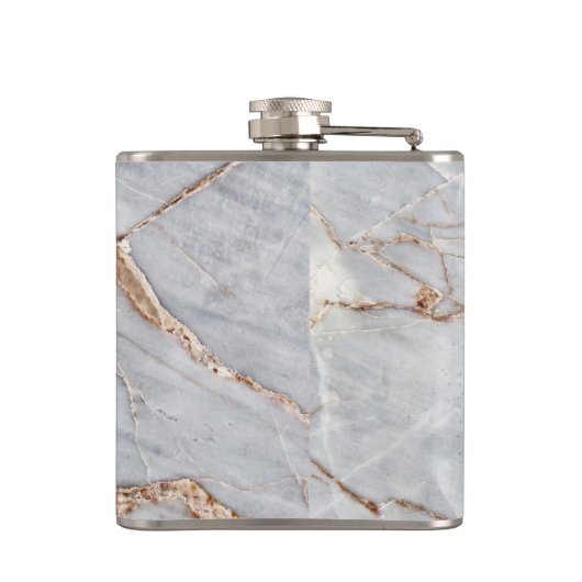 Goud-goudkleurige goudkleurige wolkentextuur heupfles (Achterkant)