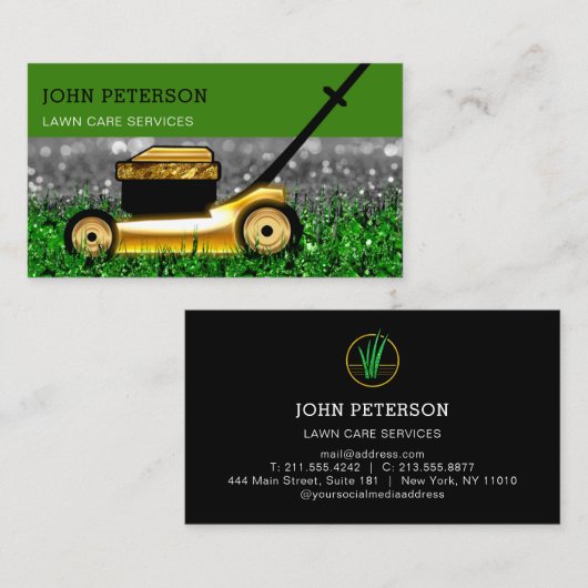 Goud Gra voor grassteigers Visitekaartje (Voorkant / Achterkant)
