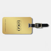 Goud gradiënt Uw BedrijfsLogo van het Bedrijf Doua Bagagelabel (Voorkant horizontaal)