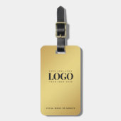 Goud gradiënt Uw BedrijfsLogo van het Bedrijf Doua Bagagelabel (Voorkant verticaal)