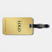 Goud gradiënt Uw BedrijfsLogo van het Bedrijf Doua Bagagelabel (Achterkant horizontaal)