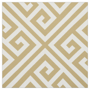 Goud Griekse sleutel op grote schaal Stof