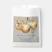Goud Grijs Kerstmis Bruiloft Favor Bag Bedankzakje (Voorkant)