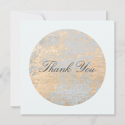 Goud Grijze Artistieke Abstract Bedankt (Voorkant)