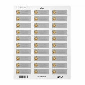 Goud Grijze Kerst Huwelijk Etiket (Full Sheet)