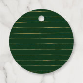 Goud & Groen Bedankt Zakelijk Logo Bedankjes Labels (Achterkant)