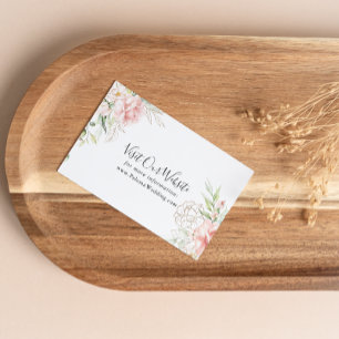 Goud Groen Bladgroen Bloemen Bruiloft Website Informatiekaartje