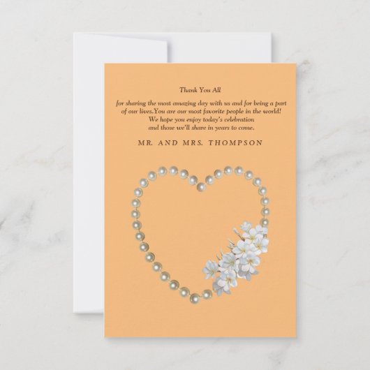 Goud,Groen,Blauw,ivoor Zijde & Bruiloft Dank Je Ka RSVP Kaartje (Achterkant)