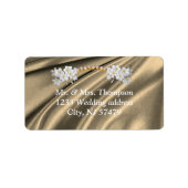 Goud, groen, blauw, ivoren zijde en oormerken voor etiket (Voorkant)