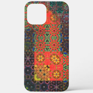 Goud groen en koraal tot bruin kaleidoscoop mozaïe Case-Mate iPhone case