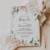 Goud Groen Foliage Keuken Thee Vrijgezellenfeest Kaart