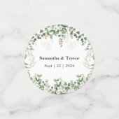 Goud & groen gebladerte Verdant Vineyard Confetti (Kleine voorkant)