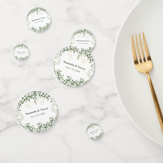 Goud & groen gebladerte Verdant Vineyard Confetti (Groep)