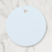 Goud groen ijs blauw elegante chique winter bruilo bedankjes labels (Achterkant)