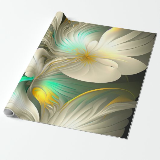 Goud Groen Luxe Cadeaupapier (Uitgerold)