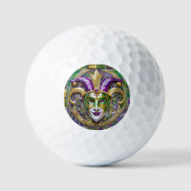 Goud Groen Paars Mardi Gras Narrenmasker