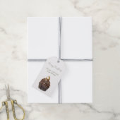 Goud Groen Rood Blauw Chocolade Cupcake Kerstmis Cadeaulabel (Met Touw)