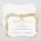 Goud, Groen & Roze I Wit Daisies Vrijgezellenfeest Kaart (Voorkant / Achterkant)