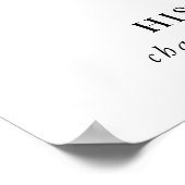 Goud groene bladeren Trouw Bar Menu Poster (Hoek)