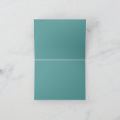 Goud & groene eucalyptus bruidsdankjeshouder bedankkaart (Binnen)