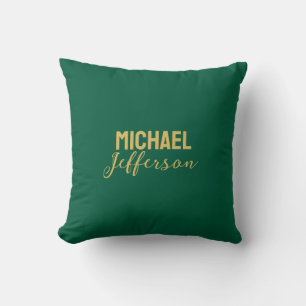 Goud groene kleur elegante moderne minimalistische kussen