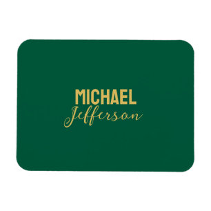 Goud groene kleur elegante moderne minimalistische magneet