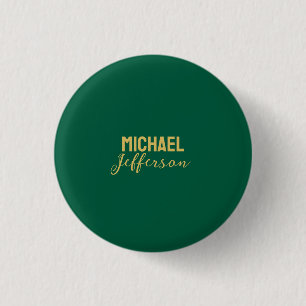 Goud groene kleur elegante moderne minimalistische ronde button 3,2 cm