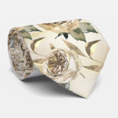 Goud & Groenery Elegante Trouw Stropdas (Opgerold)