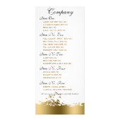 Goud Grungy Stripes Vliegende Vogels Reclamekaart (Achterkant)