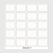 Goud Hand-getrokken Maan Handgeschreven Naam Handg Sticker (Vel)