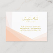 Goud Handgeschreven Naam Elegant Modern Trendy Visitekaartje (Achterkant)