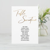 Goud handschrift Tabel 17 Zitplaatsen (Staand voorkant)