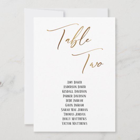 Goud handschrift Tabel 2 (Voorkant)