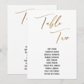 Goud handschrift Tabel 2 (Voorkant / Achterkant)