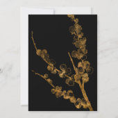 Goud Happily Ever After met Botanicals op Zwart Kaart (Achterkant)