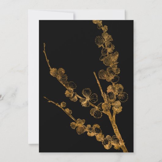 Goud Happily Ever After met Kruiden op Zwart Kaart (Achterkant)