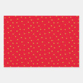 Goud harspatroon, aangepaste achtergrond inpakpapier vel (Voorkant 3)