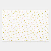 Goud harspatroon, aangepaste achtergrond inpakpapier vel (Voorkant)