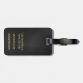 Goud hart bagagelabel (Achterkant horizontaal)