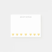 Goud hart en persoonlijke Post-it® notes (Voorkant)