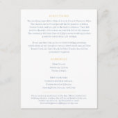 Goud hart grijs wit bruiloft routebeschrijving sch informatiekaartje (Achterkant)