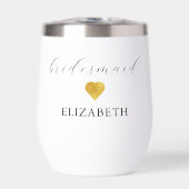 Goud hart minimalistische bruiloft (Voorkant)