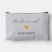 Goud hart minimalistische bruiloft etui (Voorkant)