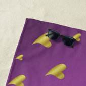 goud, hart, paars, decoratie, medaille, onderschei strandlaken (In situ)