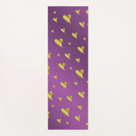 goud, hart, paars, decoratie, medaille, onderschei yogamat