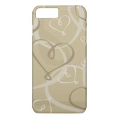 Goud hartritme Case-Mate iPhone case (Achterkant)