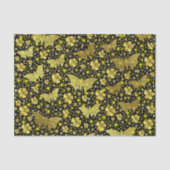 goud, helder, glanzend, vlinders, exclusief gouden tissuepapier (Voorkant)