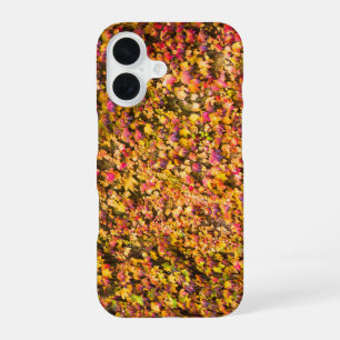 Goud herfstkleuren klimop muur iPhone 16 hoesje