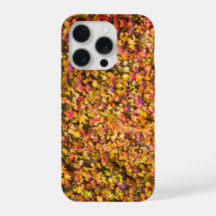Goud herfstkleuren klimop muur iPhone 15 pro case